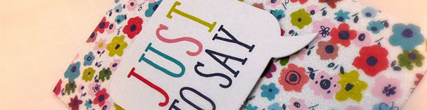 Just to say thank you card