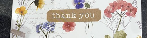 Thank you card
